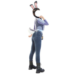 Zootopia 2 Judy Hopps Police Cosplay Costume with Ears and Tail for Halloween，Party. Stage Performance