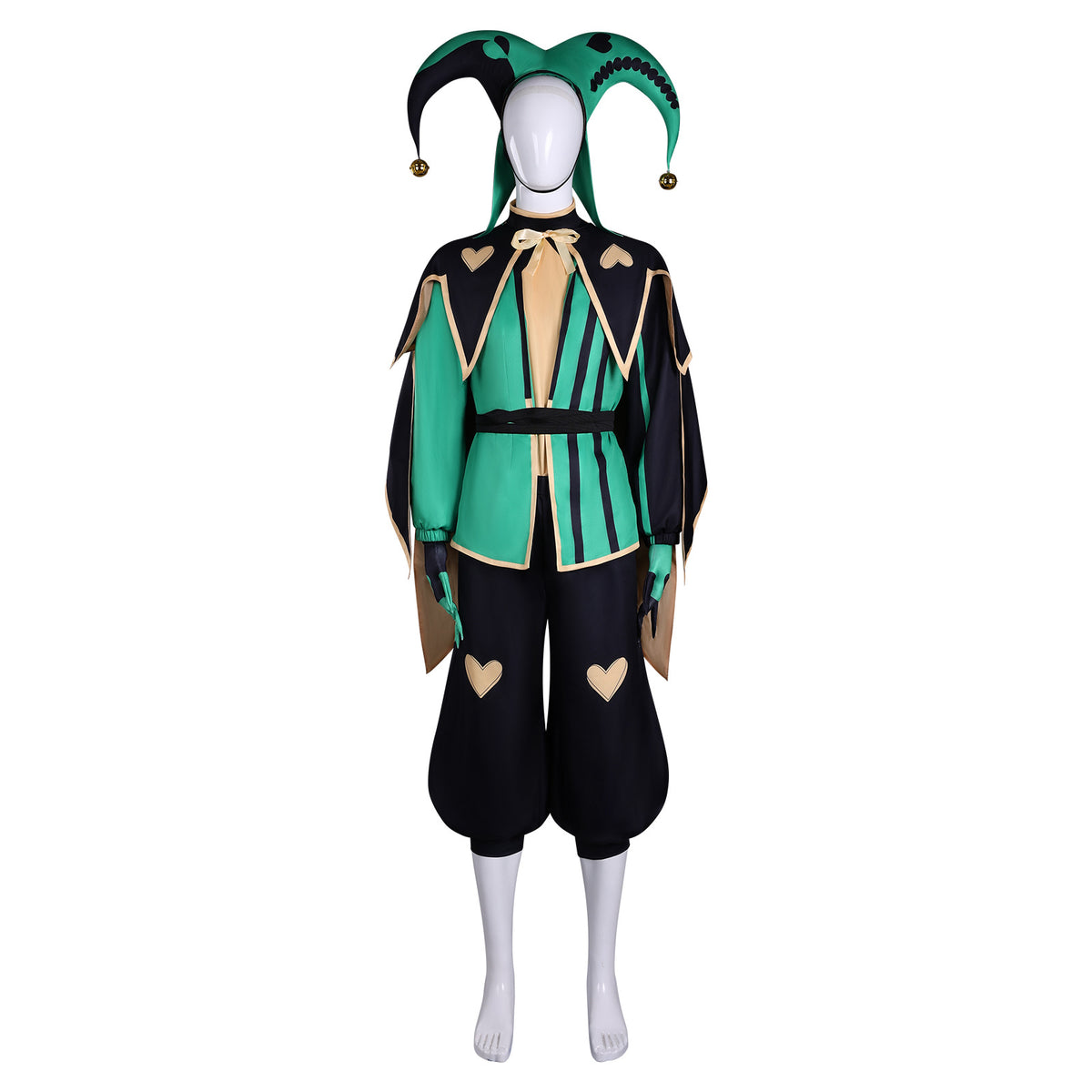 Freak Circus Harlequin Jester Pierrot Clown Cosplay Costume - Halloweez