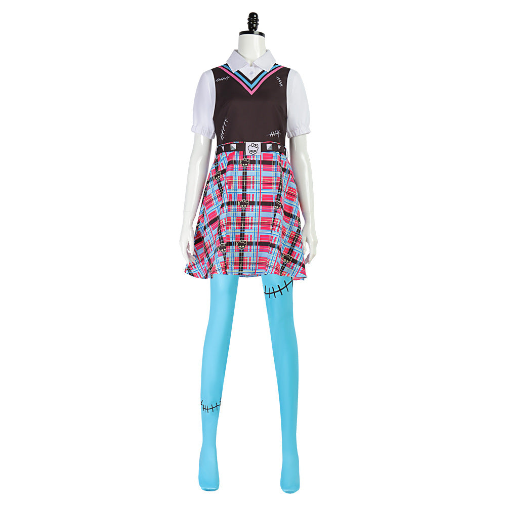 Monster High Frankie Stein Cosplay Costume Custom Outfit Halloween Comic Con
