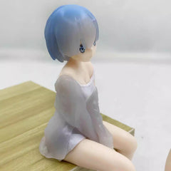 Halloweez Re:Zero Rem Pajamas Figure - Cute Anime Girl Car Ornament for Christmas