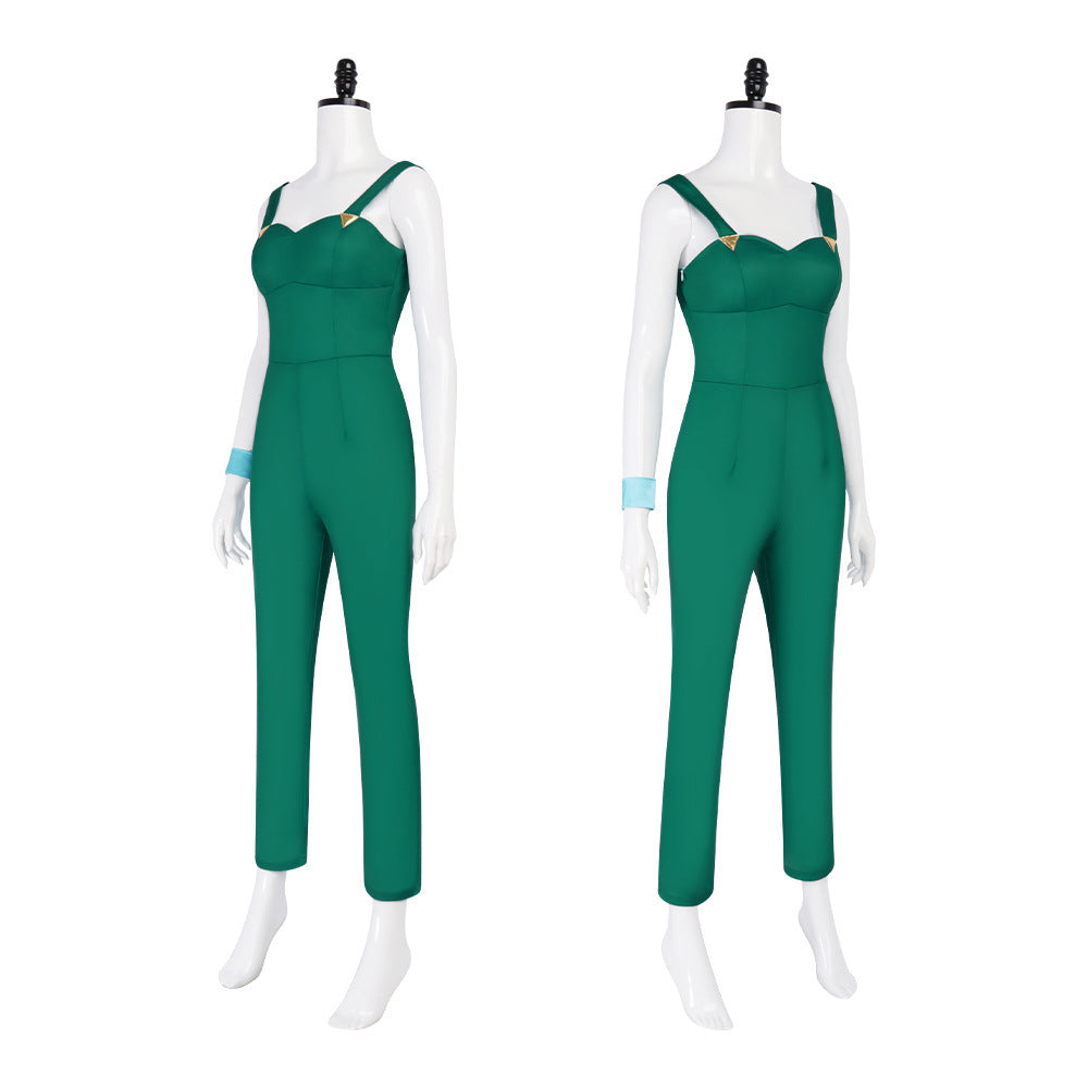 JoJo's Bizarre Adventure Stone Ocean Foo Fighters Green Overalls Cosplay Costume - Halloweez