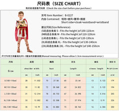 Kids Roman Warrior Cosplay Costume, Custom Outfit for Halloween & Theme Party
