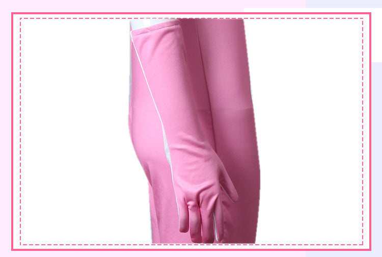 Alice Cosplay Goddess of Victory: NIKKE Pink Jumpsuit Bodysuit Full Set - Halloweez