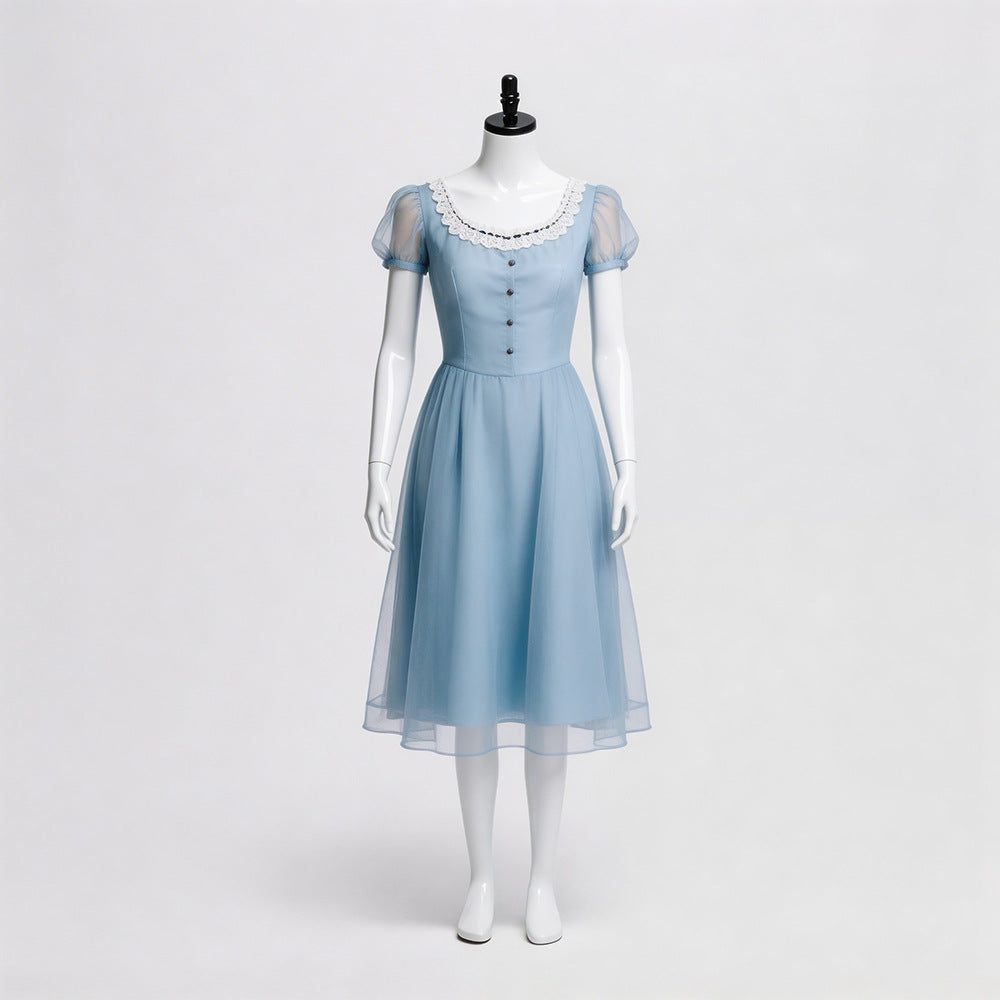 Alice's Adventures in Wonderland Alice Cosplay Dress Women Halloween Roleplay Costume Outfit - Halloweez
