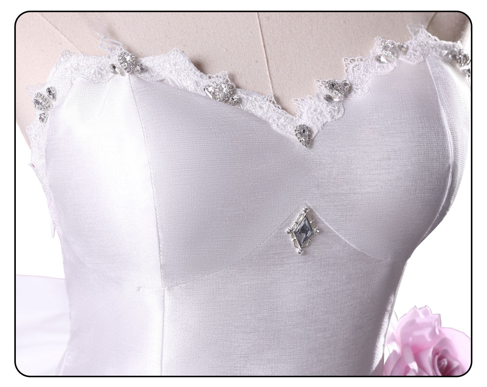 Date A Live Kurumi Tokisaki Wedding Dress Cosplay, Bride Gown Anime Cosplay Costume For Women, Romantic Wedding Style Roleplay Outfit - Halloweez