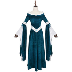 Medieval Velvet Princess Gown Cosplay Costume Custom for Halloween & Masquerade