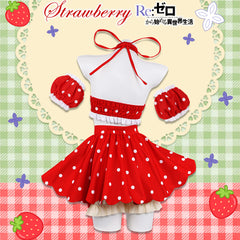 Re:Zero Rem Ram Strawberry Cos Costume Custom, Halloween & Party Outfit