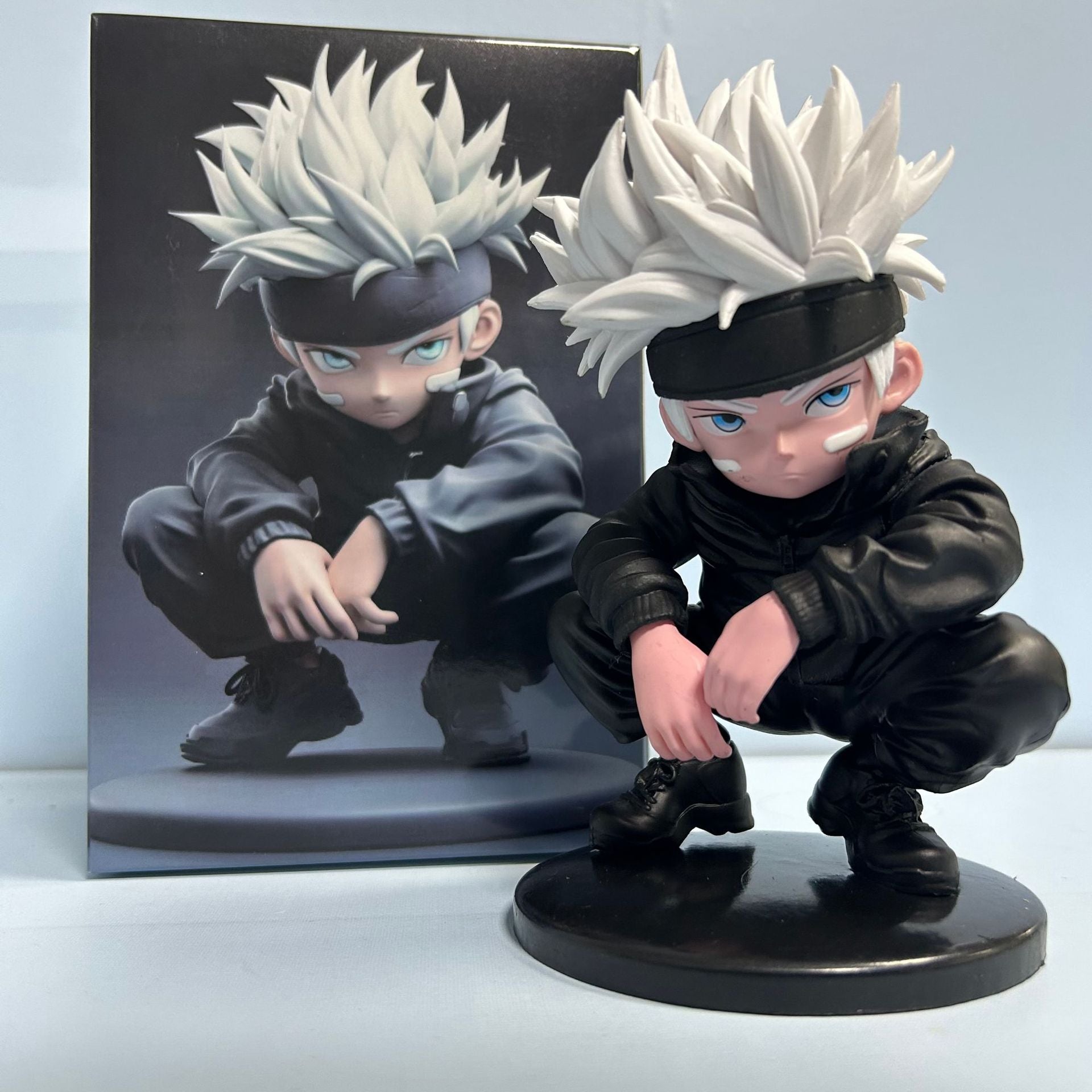 Halloweez Jujutsu Kaisen Gojo Satoru & Ryomen Sukuna Q Version PVC Figure - Anime Collectible Toy - Halloweez