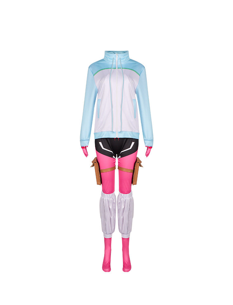 Ayame Momochi Cosplay Jumpsuit | I'm Living with an Otaku NEET Kunoichi Tight Bodysuit - Halloweez