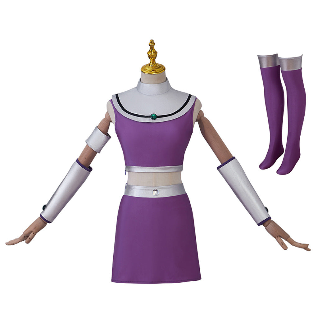 Teen Titans Starfire Cosplay Costume, Premium Custom for Comic Con Halloween - Halloweez