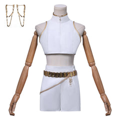 In Stock KPop Demon Hunters Lumi White Cosplay Costume, Custom Outfit for Halloween & Comic Con