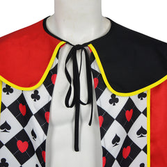 Alice in Wonderland Queen of Hearts Cape Cosplay Costume For Halloween Party
