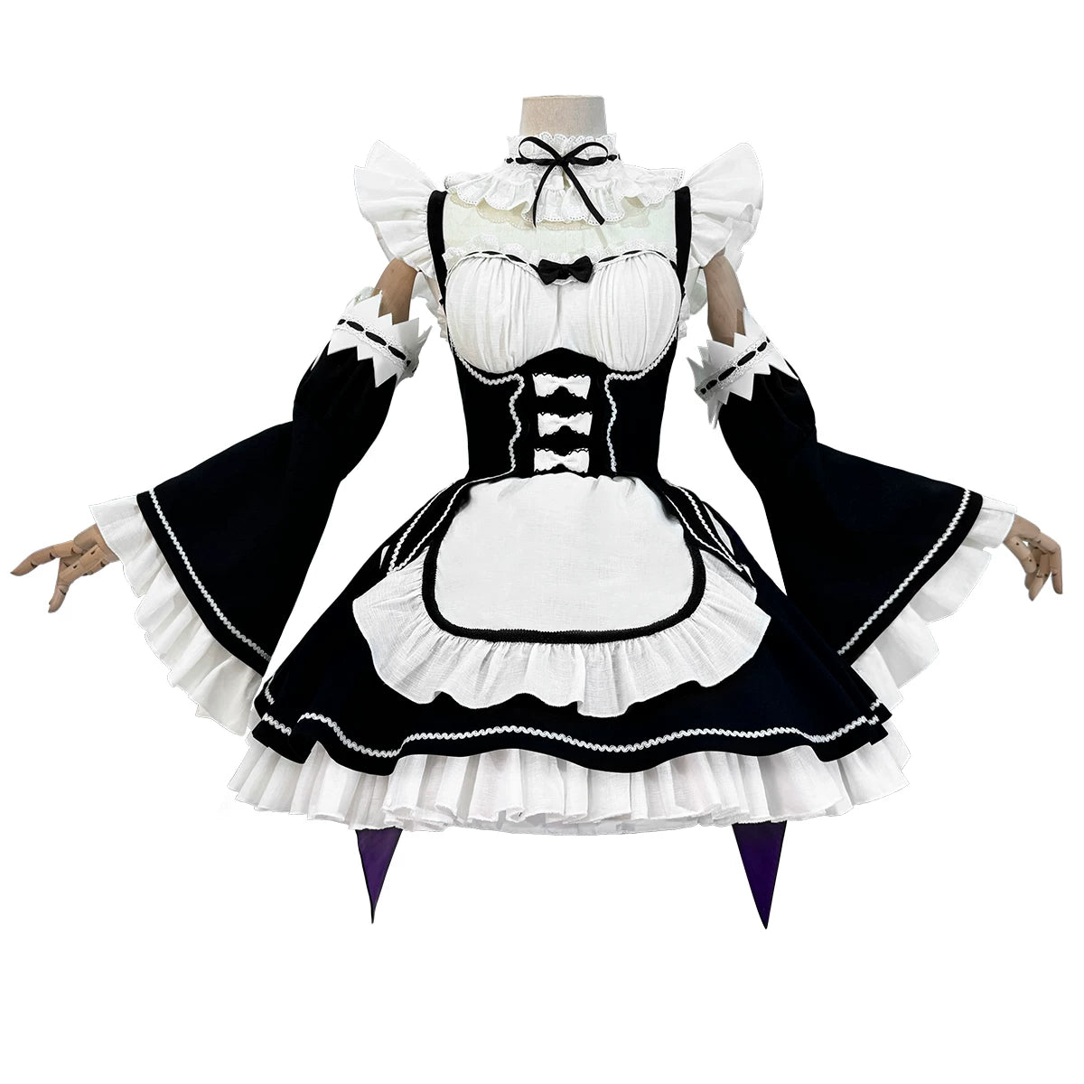 Re:Zero Rem Maid Dress Cosplay Costume Custom For Halloween Comic‑Con