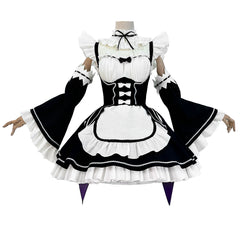Re:Zero Rem Maid Dress Cosplay Costume Custom For Halloween Comic‑Con
