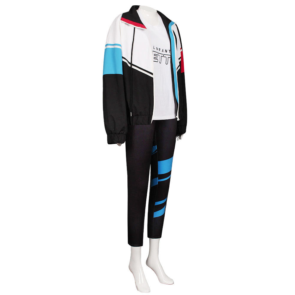 Valorant Jett Cosplay Windbreaker Set Street Fashion Outfit for Gamers - Halloweez