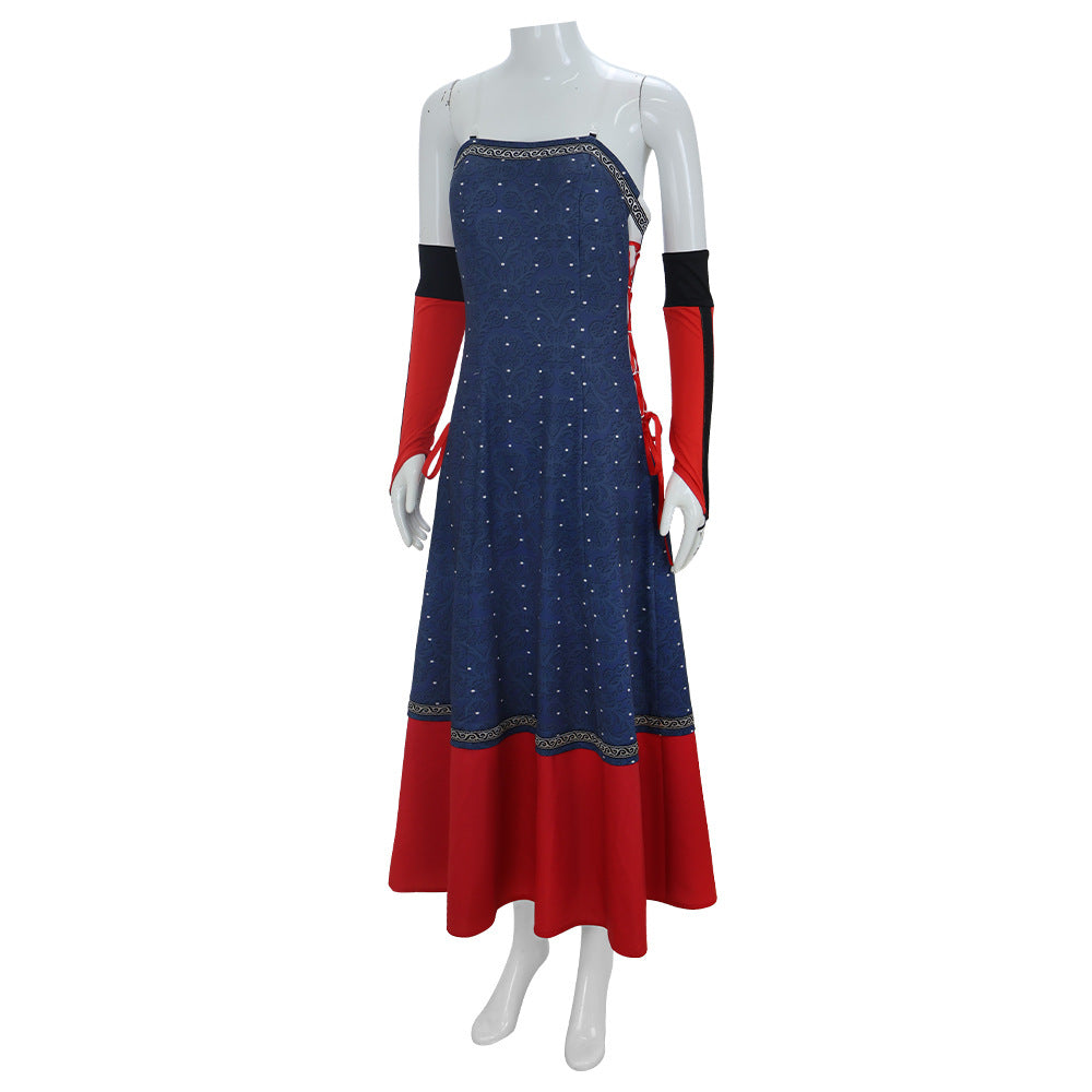 The Witcher Triss Merigold Cosplay Dress Halloween Roleplay Costume Full Set - Halloweez