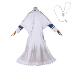 Liliana Cosplay Costume from Piofiore: Fated Memories Full Set Vintage Blue Dress Outfit for Game Fans