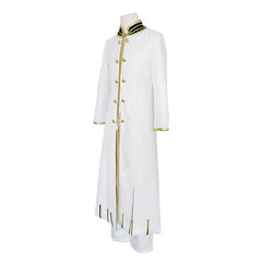 Re:Zero Regulus Corneas Cosplay Costume, White Priest Robe Halloween Outfit Custom