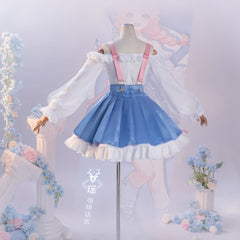 Honor of Kings Yao Luckin Coffee Collaboration Coffee Manager Cosplay Costume - Halloweez