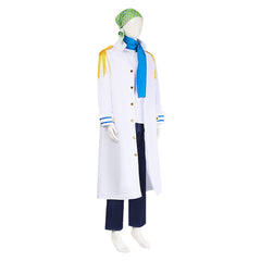 One Piece Koby Cosplay Costume Marine Uniform For Halloween Role Play