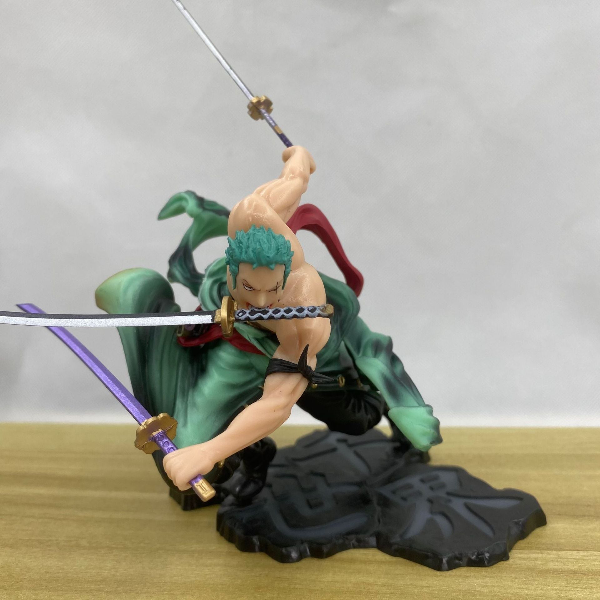 Halloweez Roronoa Zoro Action Figure - Shura Mode with Nine Blades PVC Anime Collectible