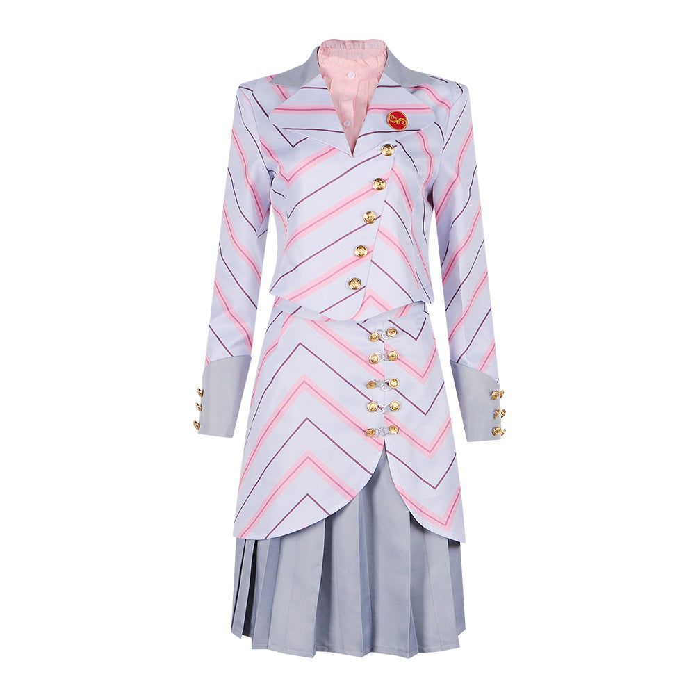 Wicked Glinda the Good Witch Cosplay Costume – Wicked Musical Halloween Outfit - Halloweez