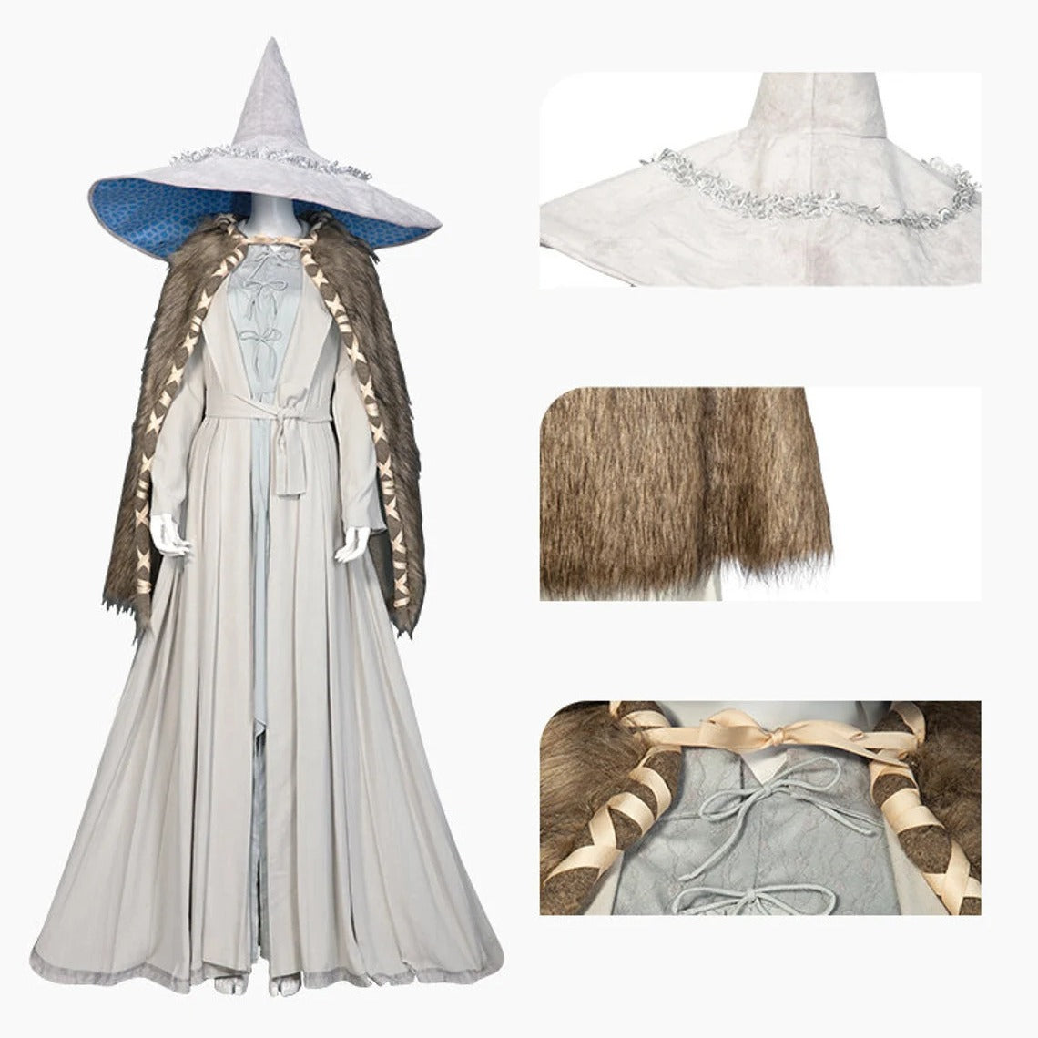 Elden Ring Ranni Cosplay Costume, Custom Outfit for Halloween & Comic‑Con