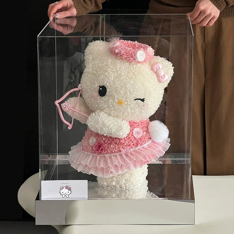 Adorno de rosa eterna de Hello Kitty para Halloween: un regalo de Navidad exquisito