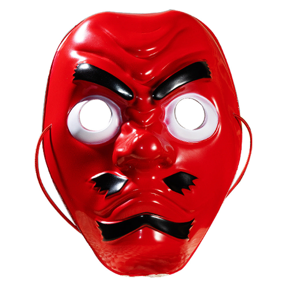 Japanese Red Tengu Noh Mask Cos Prop For Halloween Party