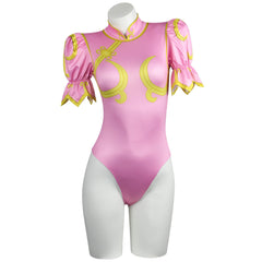 Street Fighter Chun-Li Pink Cosplay Costume Custom for Halloween & Anime Con