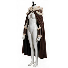Viking Barbarian Faux Fur Cape Unisex Cosplay Cloak For Halloween