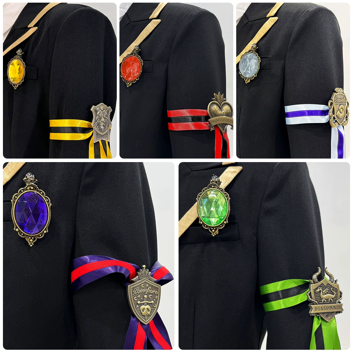 Disney Twisted-Wonderland Dormitory Cosplay Costumes for Heartslabyul Savanaclaw Octavinelle Diasomnia Scarabia Ignihyde - Halloweez