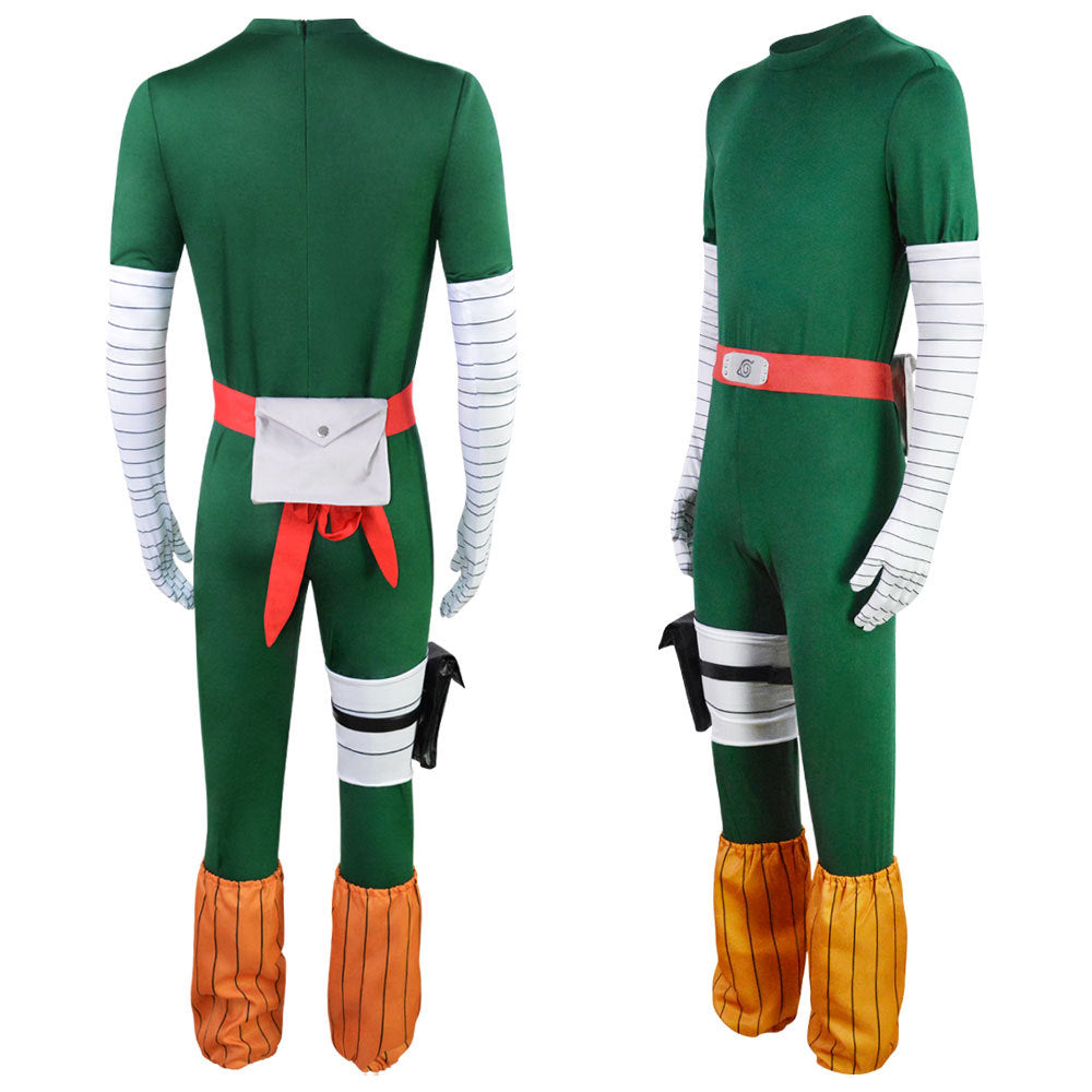Naruto Konoha Rock Lee Might Guy Cosplay Eight Inner Gates Night Guy Costume - Halloweez