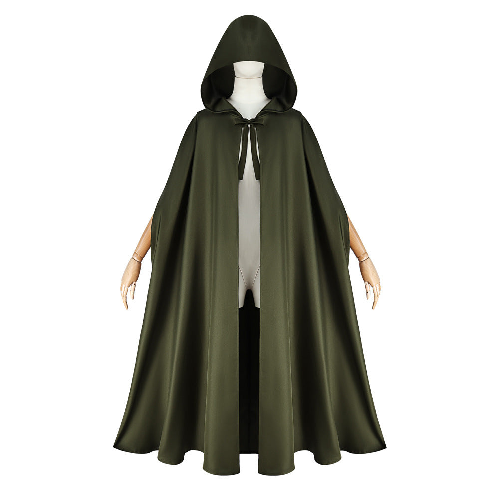 Medieval Hobbit Elf Hooded Cloak Cosplay, Custom, Halloween Renaissance Cape - Halloweez