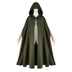 Medieval Hobbit Elf Hooded Cloak Cosplay, Custom, Halloween Renaissance Cape - Halloweez