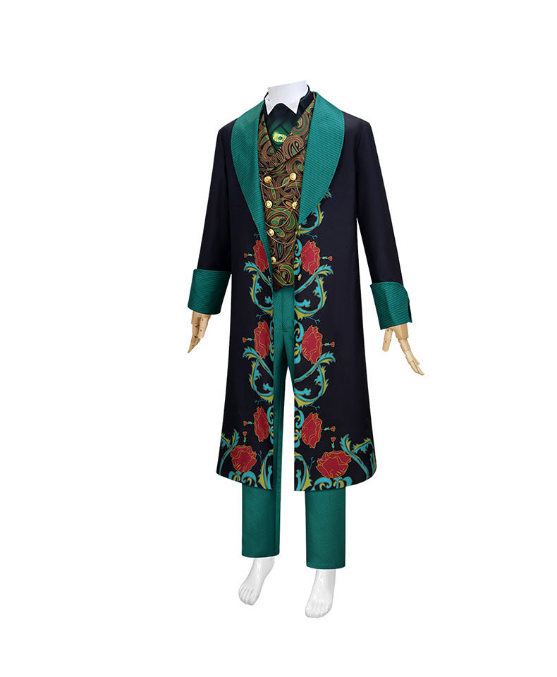 Wicked: For Good Madame Morrible Dark Green Long Dress Cosplay Outfit for Wizard of Oz Fans - Halloweez
