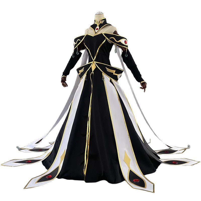 Code Geass: Lelouch of the Rebellion C.C White Queen Cosplay Costume - Halloweez