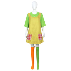 Pippi Longstocking Cosplay Costume, Halloween Stage Performance Outfit Custom