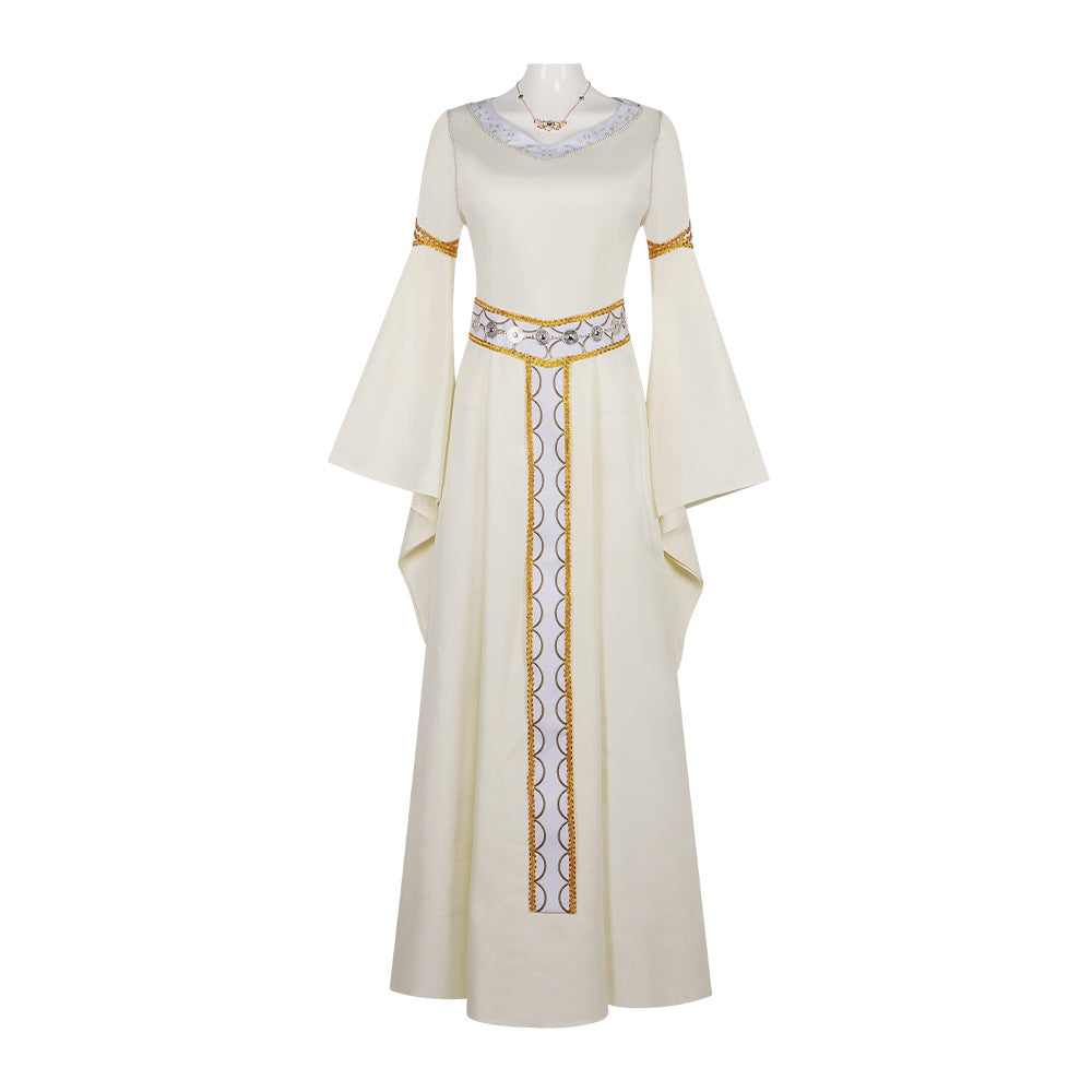 Lord of the Rings Eowyn Cosplay Dress, Halloween Stage Costume Custom