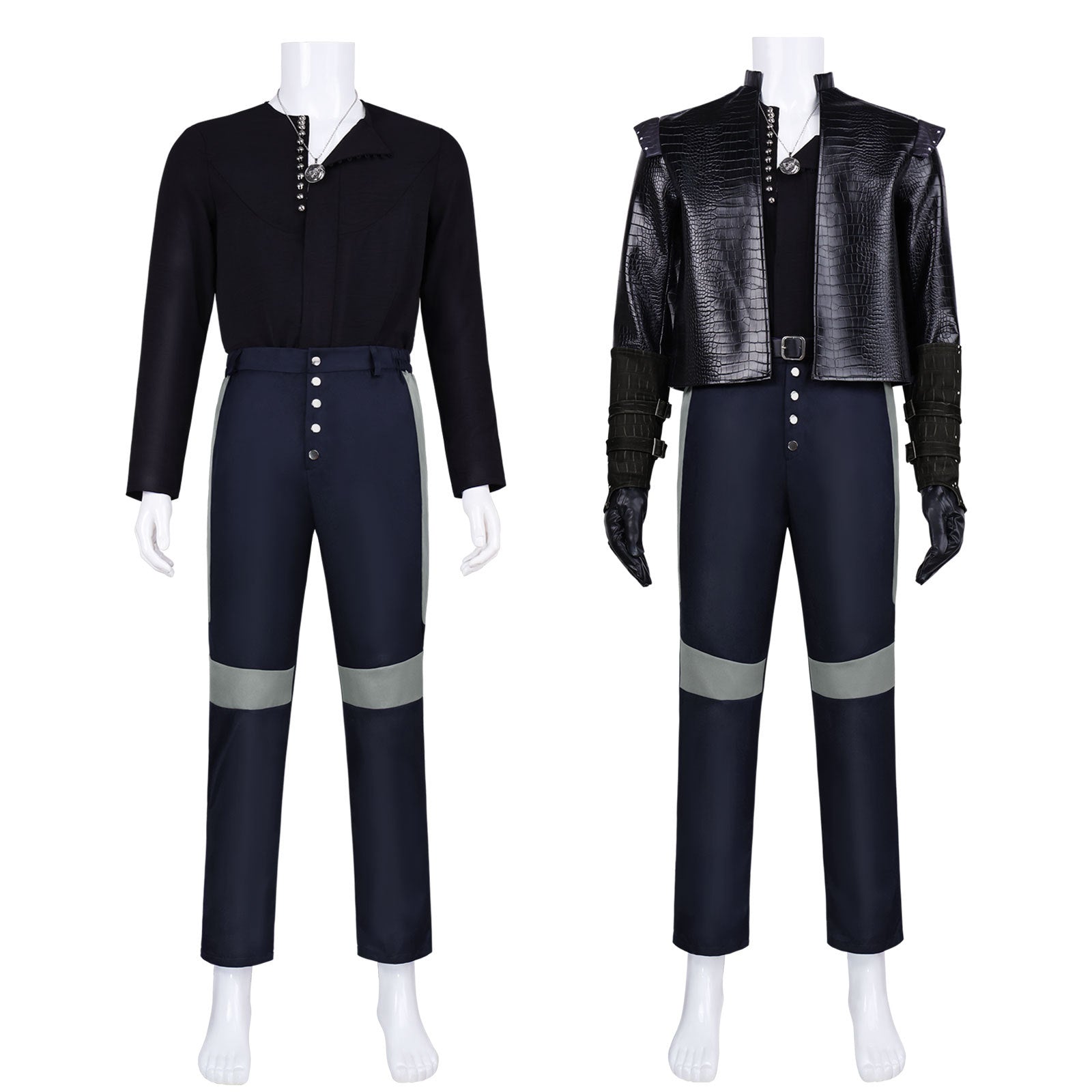 The Witcher 4 Geralt of Rivia Cosplay Outfit White Wolf Medieval Leather Full Suit Halloween - Halloweez