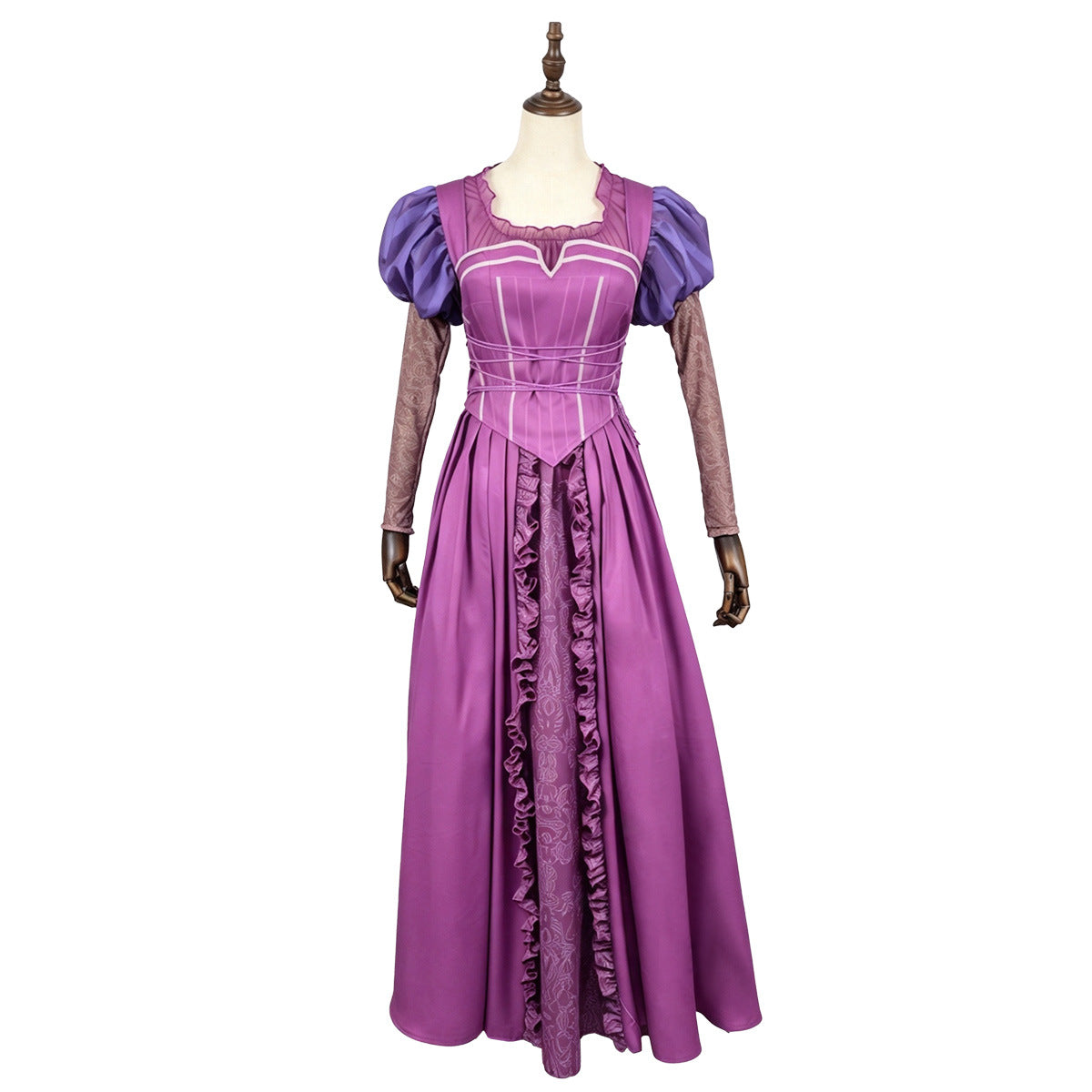 Rapunzel Cosplay Dress Tangled Live Action, Princess Halloween Ball Gown Custom