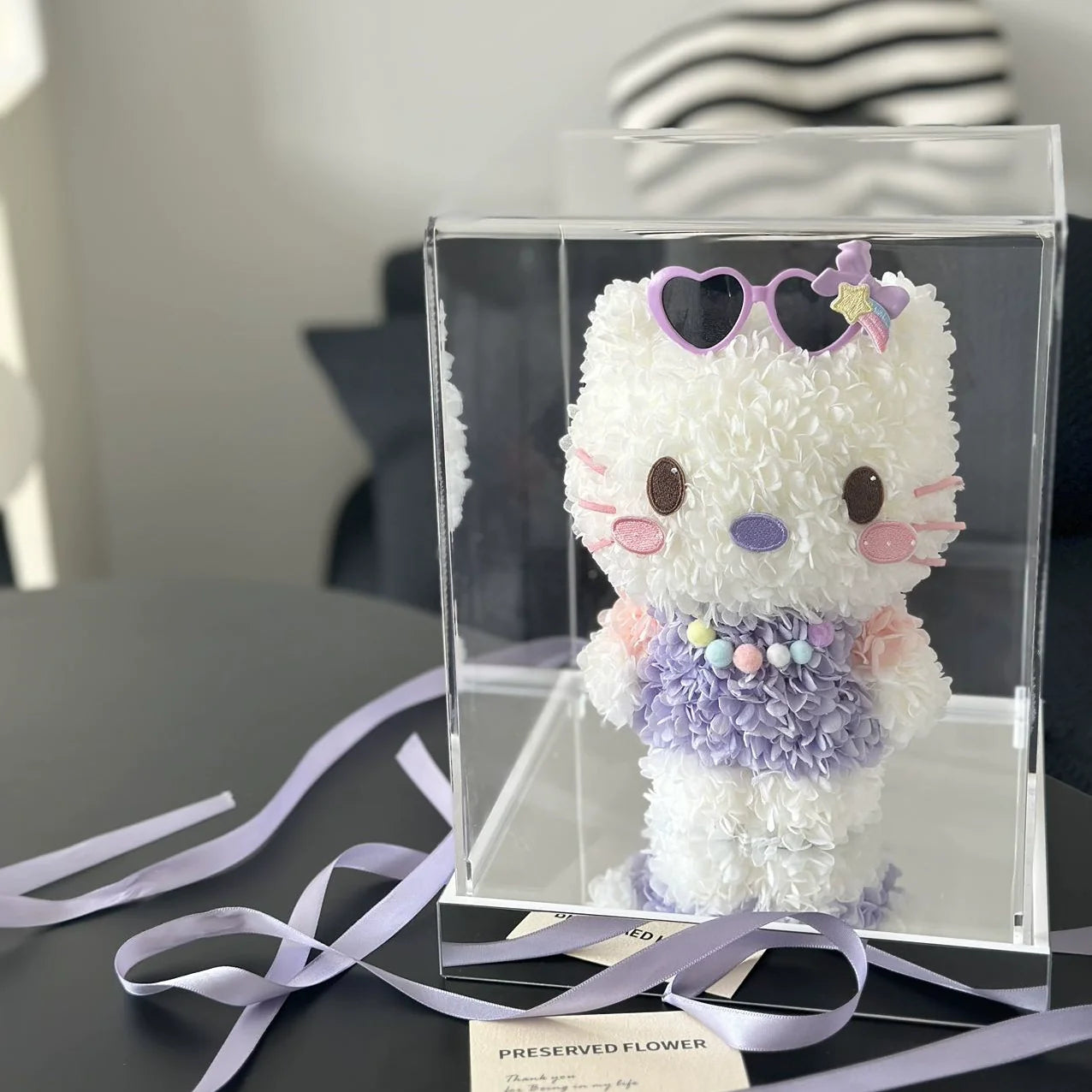 Décoration de Noël Hello Kitty en forme de rose éternelle – Un cadeau de Noël intemporel