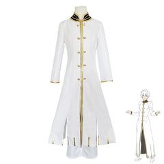 Re:Zero Regulus Corneas Cosplay Costume, White Priest Robe Halloween Outfit Custom