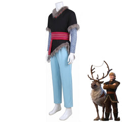 Frozen Kristoff Cosplay Costume, Custom Outfit for Halloween & Theme Party
