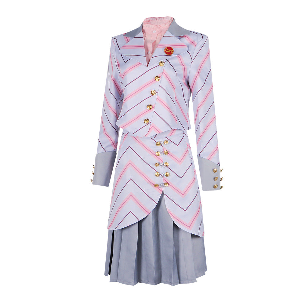 Wicked Glinda the Good Witch Cosplay Costume – Wicked Musical Halloween Outfit - Halloweez