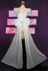 Bowsette Ghost Princess Fan‑Art Cosplay Costume Custom‑Made for Halloween Comic‑Con