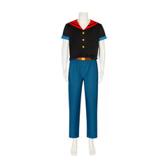 Popeye the Sailor Man Cosplay Costume Classic Sailor Role Play Outfit for Men Halloween Full Set - Halloweez