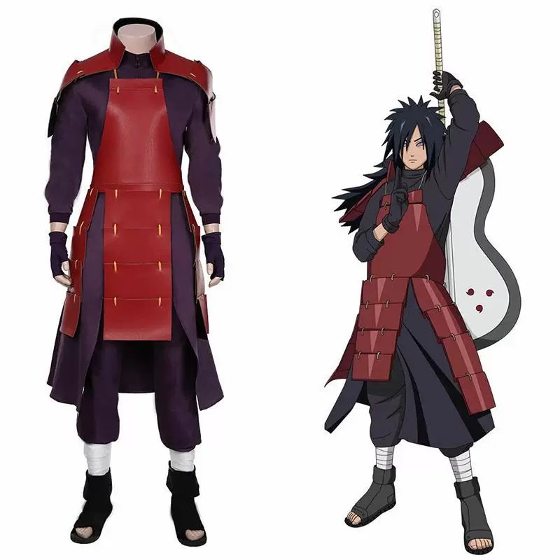 Naruto Uchiha Madara Cosplay Costume, Custom‑Made for Comic‑Con & Halloween