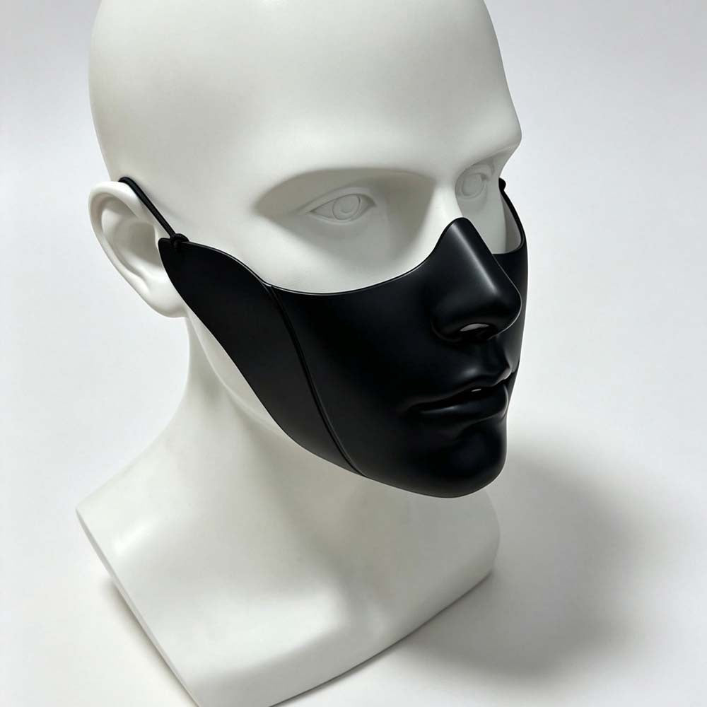 Cyberpunk Half Face Mask, Adjustable Custom Mask for Halloween & Cosplay