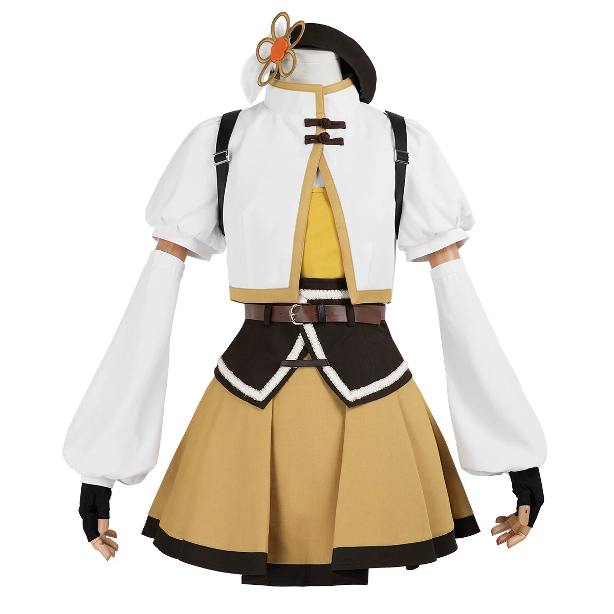 Madoka Magica Tomoe Mami Cosplay, Custom Movie Battle Outfit for Halloween Comic Con